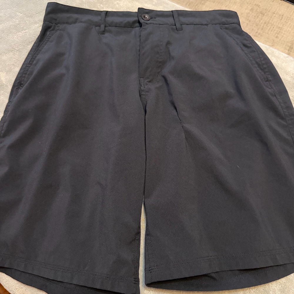 OP Flex Golf‎ Shorts Mens 32 Black 4 Way Stretch Performance Flat Front